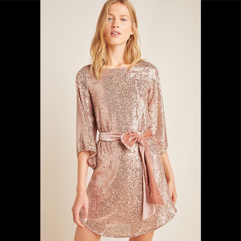 Anthropologie Starling sequin dress -xl